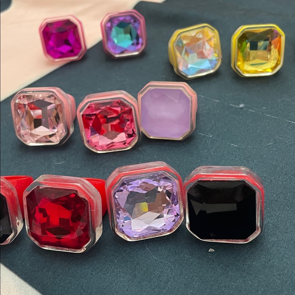 Source Unknown Multicolor Gemstone Rings